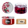 KADAX Set of 10 250 ml Canning Jars, TO82, with Screw Lids view 1
