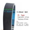 1-Piece PL V-Ribbed Belt, PL3720 PL3730 PL3734 PL3750 PL3760, 6-, 8-, 10-, 12- or 16-Rib Poly-V Drive Belt HWWEI (PL3730-16 Rib) view 3