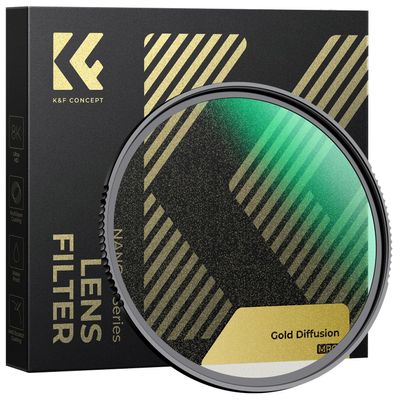 K&F CONCEPT Gold Diffusion 1/4 Filter – Vintage Cinematic