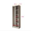 ALTDECOR PERE Wardrobe with Hinged Doors – 102 x 200 x 51 cm view 3