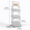 WQZzjm 3-Tier Sales Display Rack with Wheels view 3