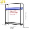 Commercial Fabric Roll Storage Rack with Locking Casters view 2