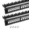 QUARKZMAN 2-Pack 1U Blank Keystone 24-Port Network Patch Panel view 1