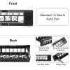 QUARKZMAN 2-Pack 1U Blank Keystone 24-Port Network Patch Panel view 4