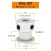 1/2 pcs. 20T/22T MXL Timing Pulley, 2.032 mm Pitch, 5/6/6.35/7/8 mm Bore, for 6/10/15 mm Belts, 3D Printer Parts (20T, 6 mm Bore, 1 pc., 6 mm Belt) view 2