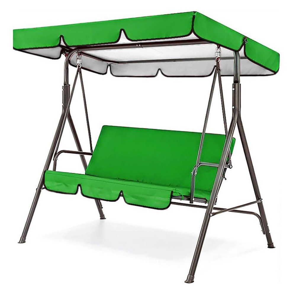 Waterproof Replacement Cover for Patio Swings, Green, 190 x 132 x 15 cm