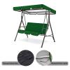 Waterproof Replacement Cover for Patio Swings, Green, 190 x 132 x 15 cm view 3