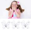 Mesh Glitter Butterfly Decorations, 30 Pieces, Wired Craft Butterflies with Faux Gemstones for Weddings, Parties, Home and DIY Decor, Red, Pink, White (White) view 4