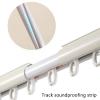 IRUGS 2-Track Curtain Rail, Ceiling/Wall Mount with Silent Rollers, Champagne-A, 380 cm/12.5 ft view 3