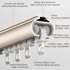 IRUGS 2-Track Curtain Rail, Ceiling/Wall Mount with Silent Rollers, Champagne-A, 380 cm/12.5 ft view 4