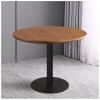 Mid-Century Round Dining Table for 4–6 in. Thick Wood Tabletop, Sturdy Metal Base, Tulip Style, 20 x 20 x 29.5 in. view 1