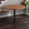 Mid-Century Round Dining Table for 4–6 in. Thick Wood Tabletop, Sturdy Metal Base, Tulip Style, 20 x 20 x 29.5 in. view 4