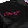 Mitchell & Ness NBA Blackout Heavyweight Satin Jacket | Chicago Bulls | Size XL, Black view 2