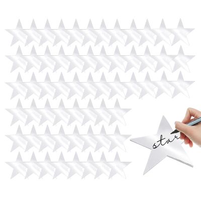 60 Glitter Paper Stars for Wedding Decoration