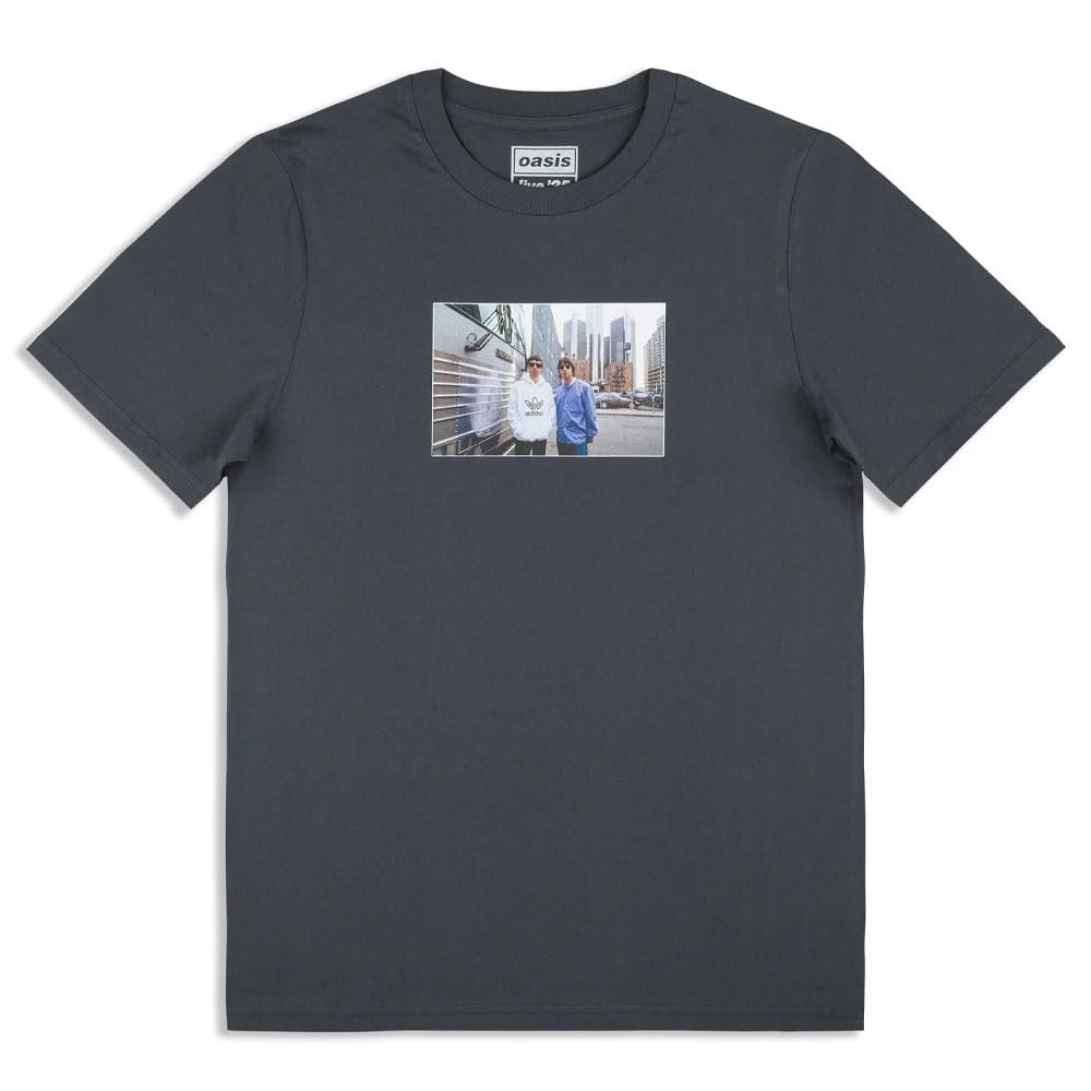 Oasis Detroit Bus Photo Faded Black T-Shirt M