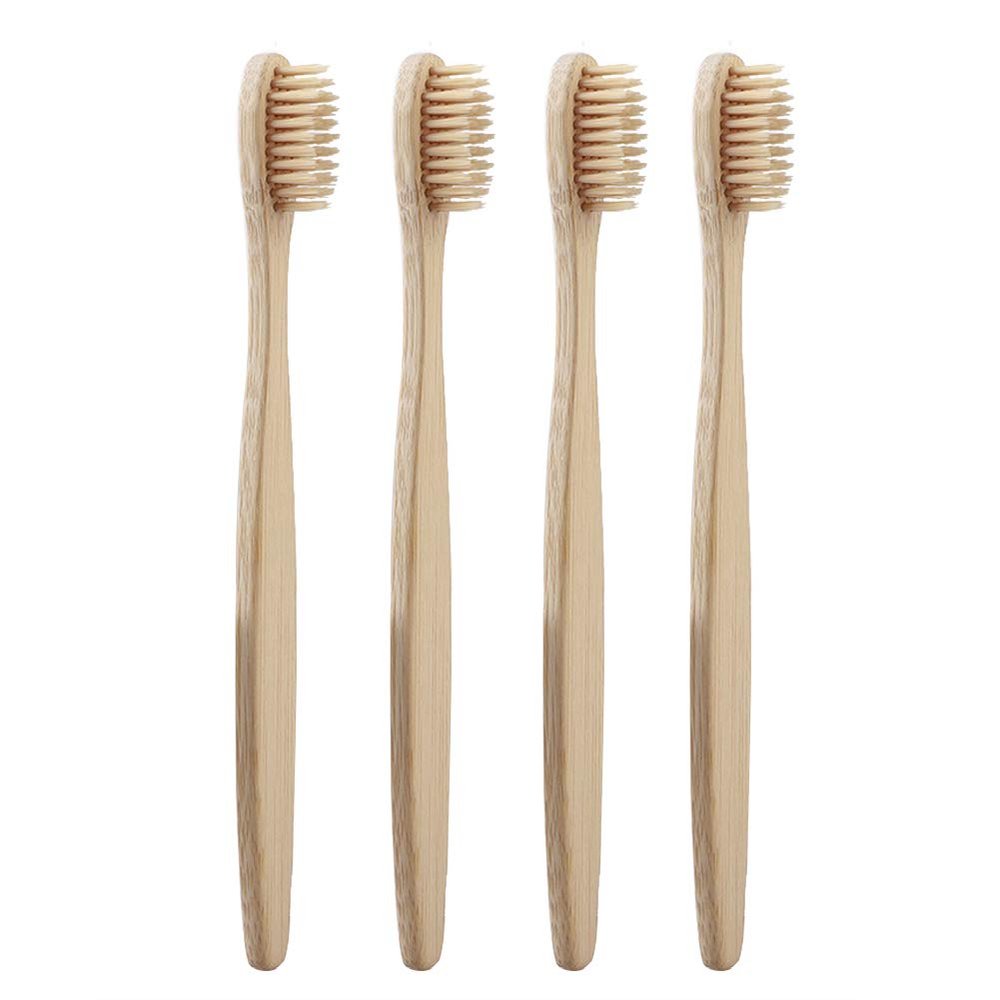 Pongnas Bamboo Toothbrush, Soft for Sensitive Gums with Comfortable Grip, Sustainable Toothbrush for Adults and (1)