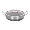 Stainless Steel Nonstick Frying Pan with Two Handles and Lid view 1