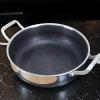 Stainless Steel Nonstick Frying Pan with Two Handles and Lid view 3