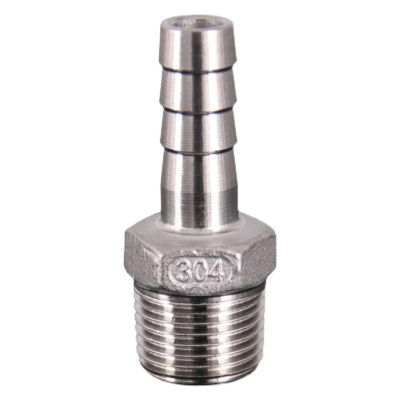 1 pc. 304 Stainless Steel 3/4" BSPT Male Threaded Hose/Water Pipe Reducer, 15 mm