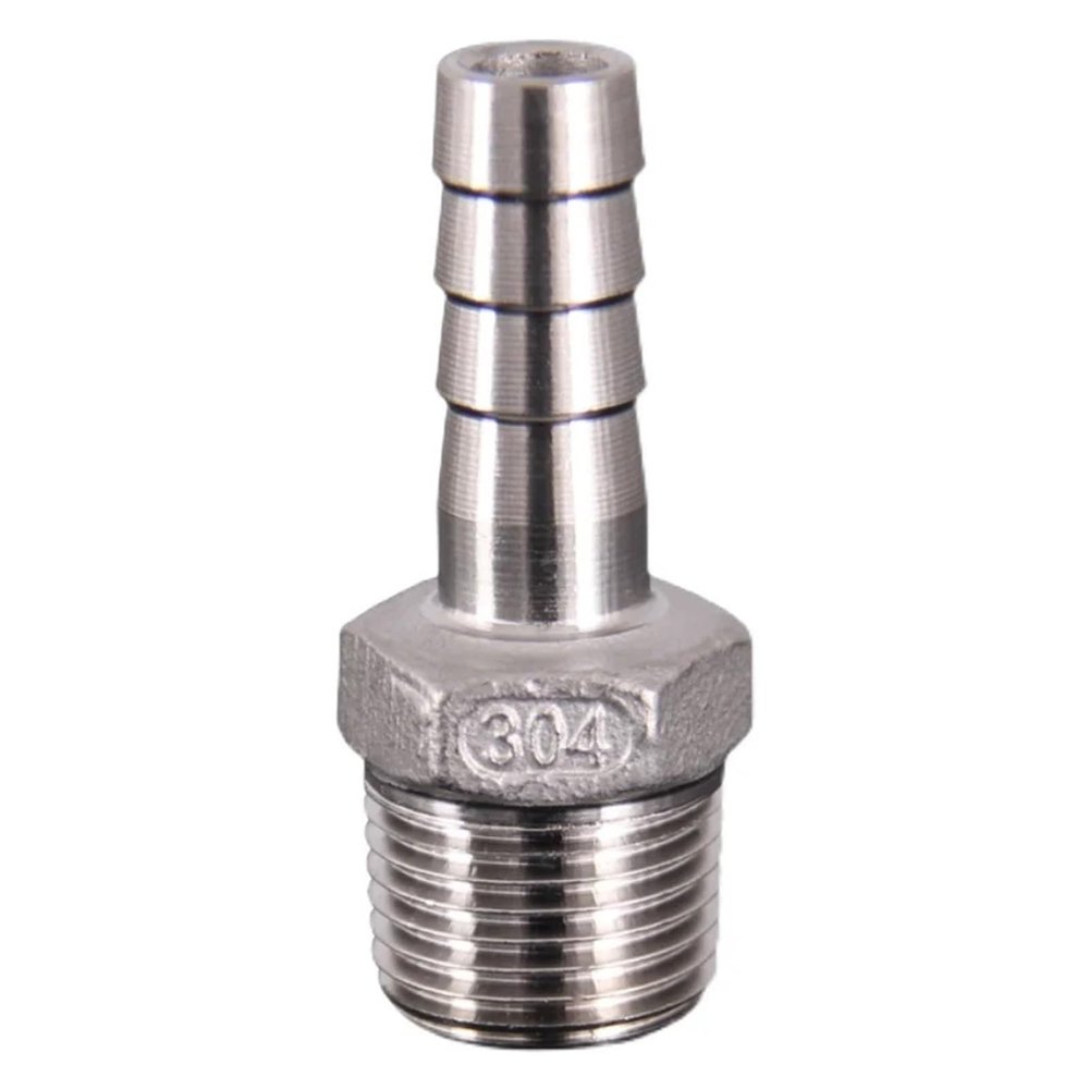1 pc. 304 Stainless Steel 3/4" BSPT Male Threaded Hose/Water Pipe Reducer, 15 mm