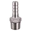 1 pc. 304 Stainless Steel 3/4" BSPT Male Threaded Hose/Water Pipe Reducer, 15 mm view 1