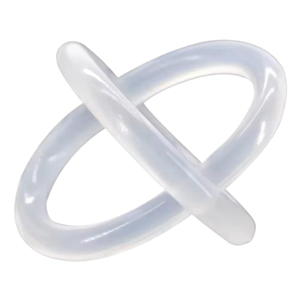 10 Rubber O-Rings, 100 mm OD x 6 mm Wide, White