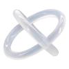 10 Rubber O-Rings, 100 mm OD x 6 mm Wide, White view 1