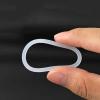 10 Rubber O-Rings, 100 mm OD x 6 mm Wide, White view 4