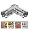 TOYANDONA 2-Piece Greenhouse Pipe Clamp Adapters, Triple-Bent Galvanized Metal view 4