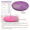 Generic Thick Foam Crash Mat for Pole Dance, Gymnastics & Aerial Yoga, Pink, 120 x 10 cm (47.2 x 3.9 in) view 4