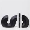 Yixinzi 2024 S-Shaped Resin Bookends, White view 3