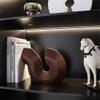 Yixinzi 2024 S-Shaped Resin Bookends, White view 4