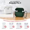 KOKOKA Silicone Case for AirPods Pro 3 (2025), Dark Green, with Cleaning Kit view 3