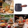 600 mL Cast-Iron Teapot with Wooden Handle, Stovetop Brewing Set view 4