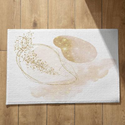 Outdoor Doormat, Funny Bath Mat with Large Ink Painting, Soft Flannel-Cotton Rug, 50 x 80 cm