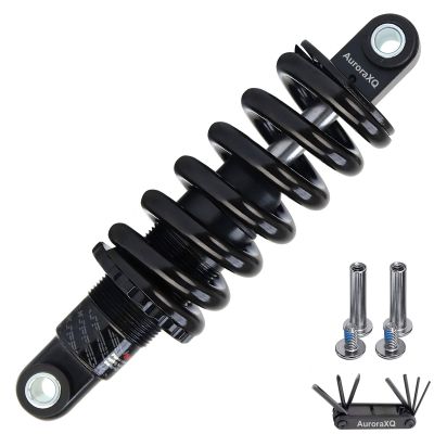 FKXSXAZ MTB Rear Shock Absorber, 125/150/165/190 mm, Coil Spring with Bushing and Bolt, 150–2000 lbs (125 mm, 1000 lbs)
