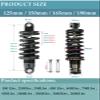 FKXSXAZ MTB Rear Shock Absorber, 125/150/165/190 mm, Coil Spring with Bushing and Bolt, 150–2000 lbs (125 mm, 1000 lbs) view 2