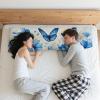 Blue Butterfly Pillowcase 40 x 140 cm for Side Sleeper Pillow view 3