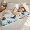 Blue Butterfly Pillowcase 40 x 140 cm for Side Sleeper Pillow view 4