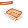 Woven Plastic and Rattan Bread Basket for Bread and Fruit view 2