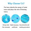 Adjustable Swimming Lane Divider, 7.9–50 m Durable Pool Buoy Rope with Hooks for Competitive Swim Training and Pool Organization (15 m) view 3