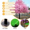 LIGUIEN Large Realistic Artificial Cherry Blossom Tree with Real Wood Trunk, 1.8 m/47 in, Indoor/Outdoor view 4