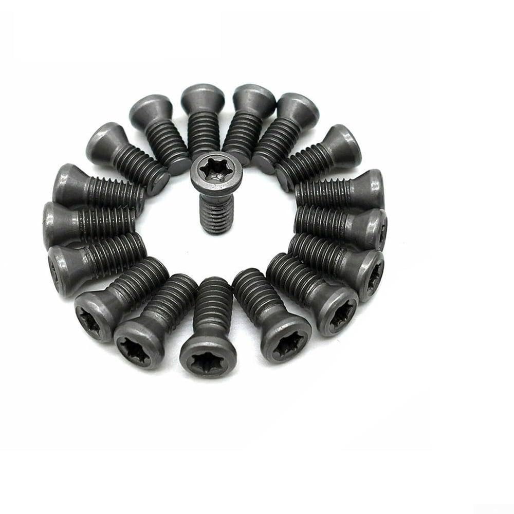20 Torx Screws for M2, M2.5, M3, M3.5, and M5 Carbide Inserts for CNC Lathes (M4 x 8)