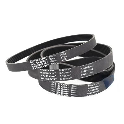 2-Pack PJ Rubber Drive Belts PJ426 PJ427 PJ431 PJ432 PJ434 PJ444 PJ450 PJ451 PJ454 PJ456 (175J-PJ444, 444 mm), 4 Ribs