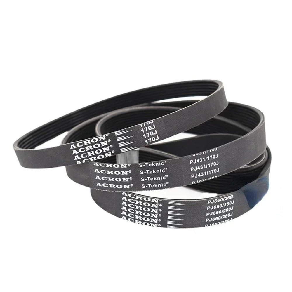 2-Pack PJ Rubber Drive Belts PJ426 PJ427 PJ431 PJ432 PJ434 PJ444 PJ450 PJ451 PJ454 PJ456 (175J-PJ444, 444 mm), 4 Ribs