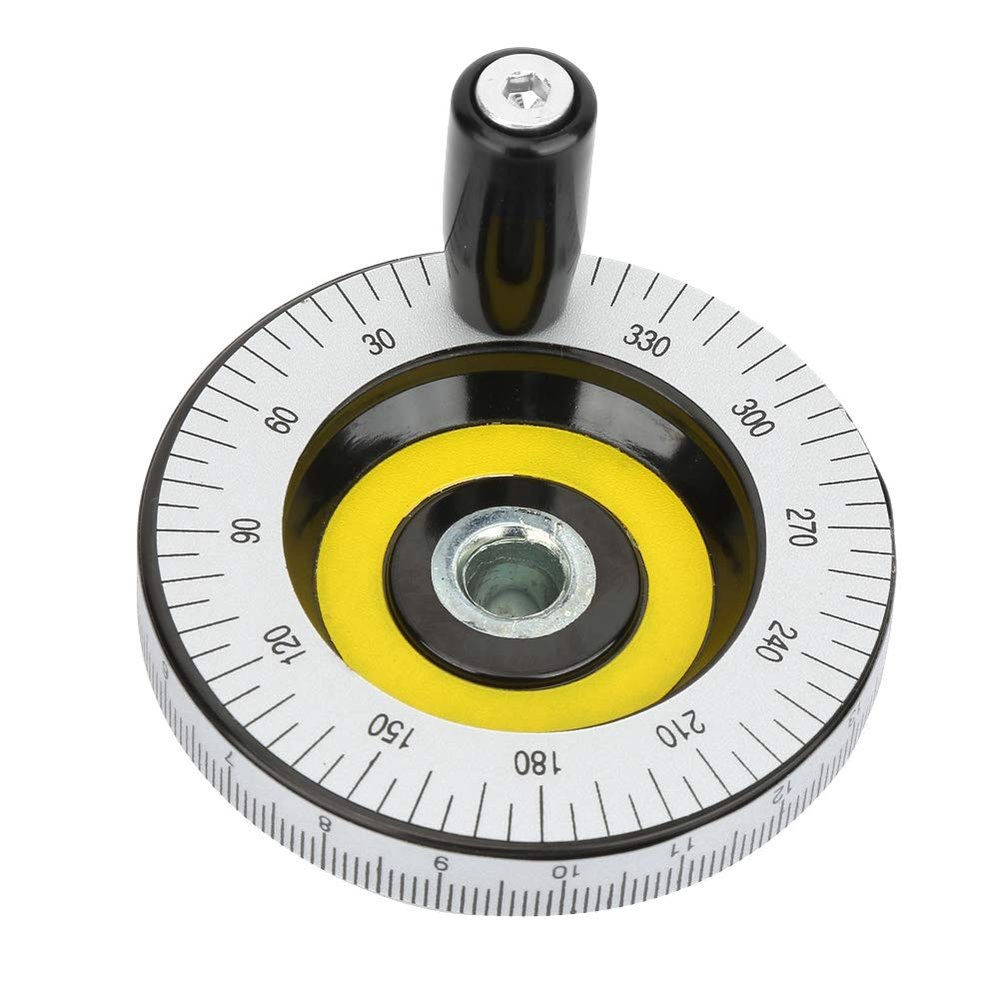 Lylithuif Bakelite Handwheel, Solid and Durable Handwheel with Milling Handle for Industrial Machine Tools, Lathes and Grinders, 80 mm (3.1 in) Outer Diameter, 10 mm (0.4 in) Inner Diameter