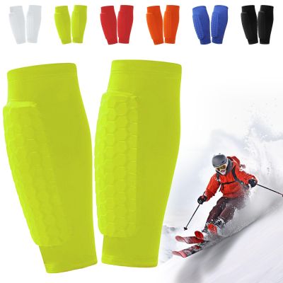 Skiguard Pro Ski Shin Guards, Breathable, Non-Slip, Yellow, S