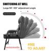 Adjustable Backrest Lounge Chair with Footstool and Side Pockets view 4