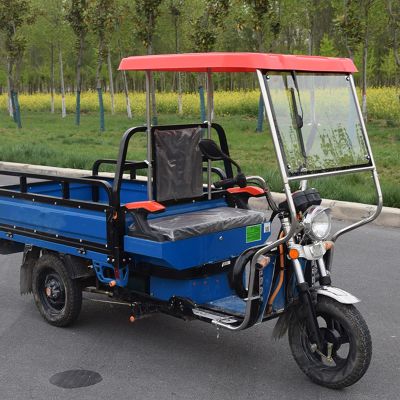 Electric Tricycle Canopy, Frame Roof Cover, Windproof and Rainproof, All-Season (Red, 70 cm/27.6 in)
