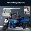 Electric Tricycle Canopy, Frame Roof Cover, Windproof and Rainproof, All-Season (Red, 70 cm/27.6 in) view 3